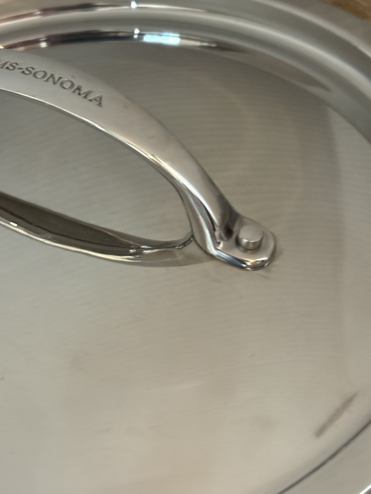 Williams Sonoma Stainless Steel Replacement Lid 10″ Diameter LID ONLY