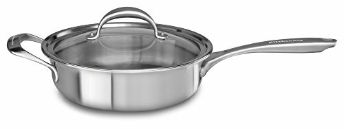 KitchenAid KC2C35EHST 5-Ply Copper Core 3.5 quart Saute with Helper Handle & …