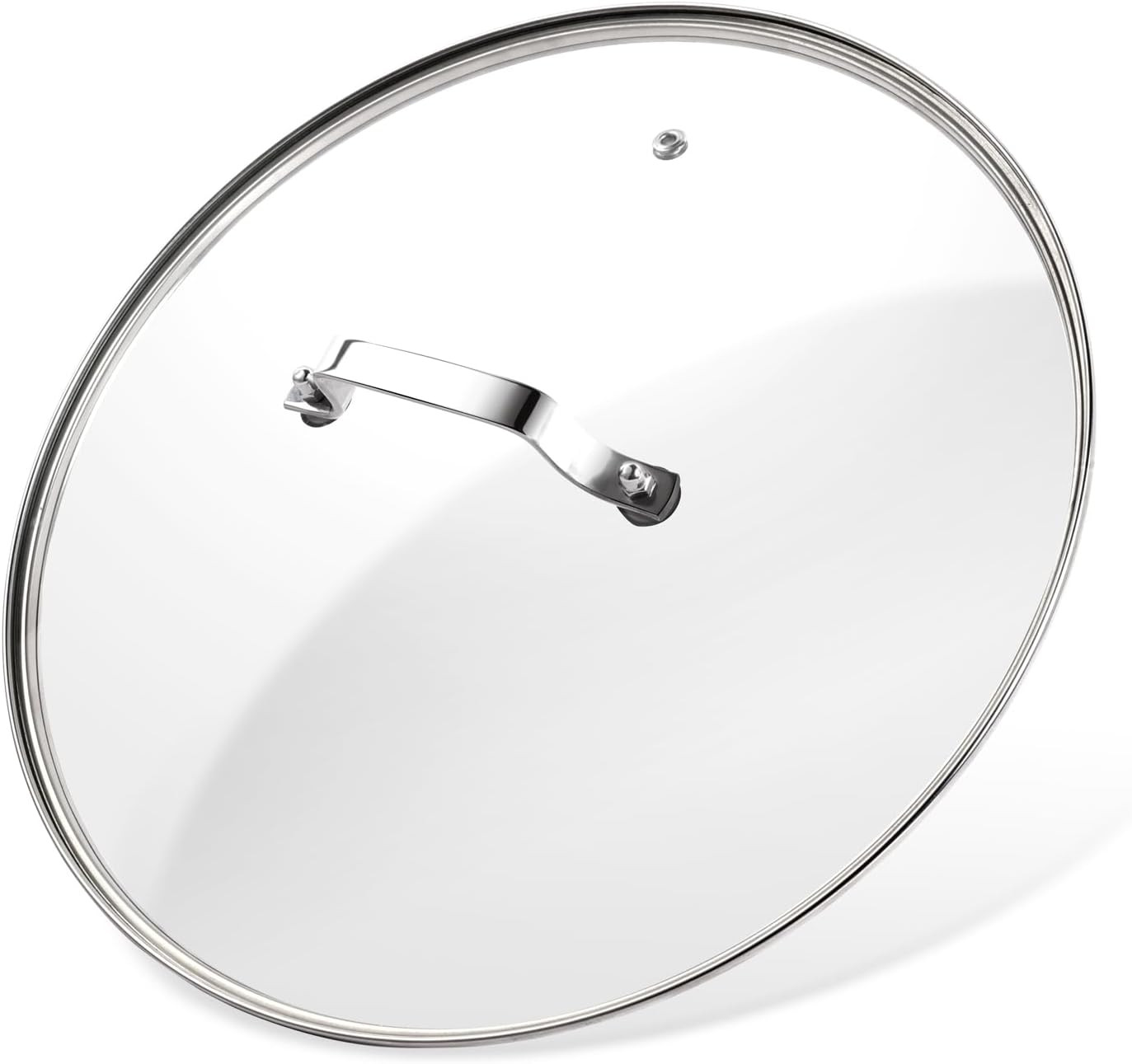 12 Inch Pan Lid – Glass Lid with Stainless Steel Handle for Frying Pan and Pots
