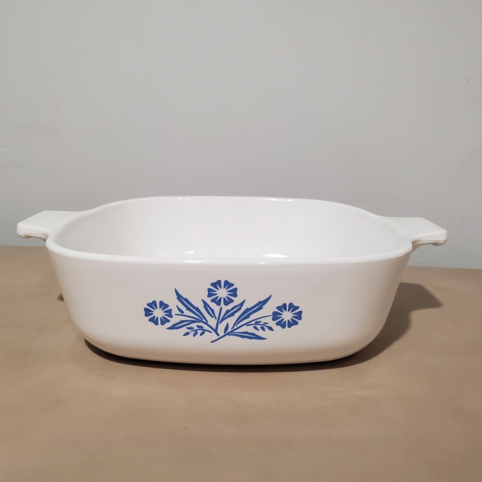 Vintage Corning Ware Blue Cornflower 1 Quart Square Casserole Dish P-1-B USA