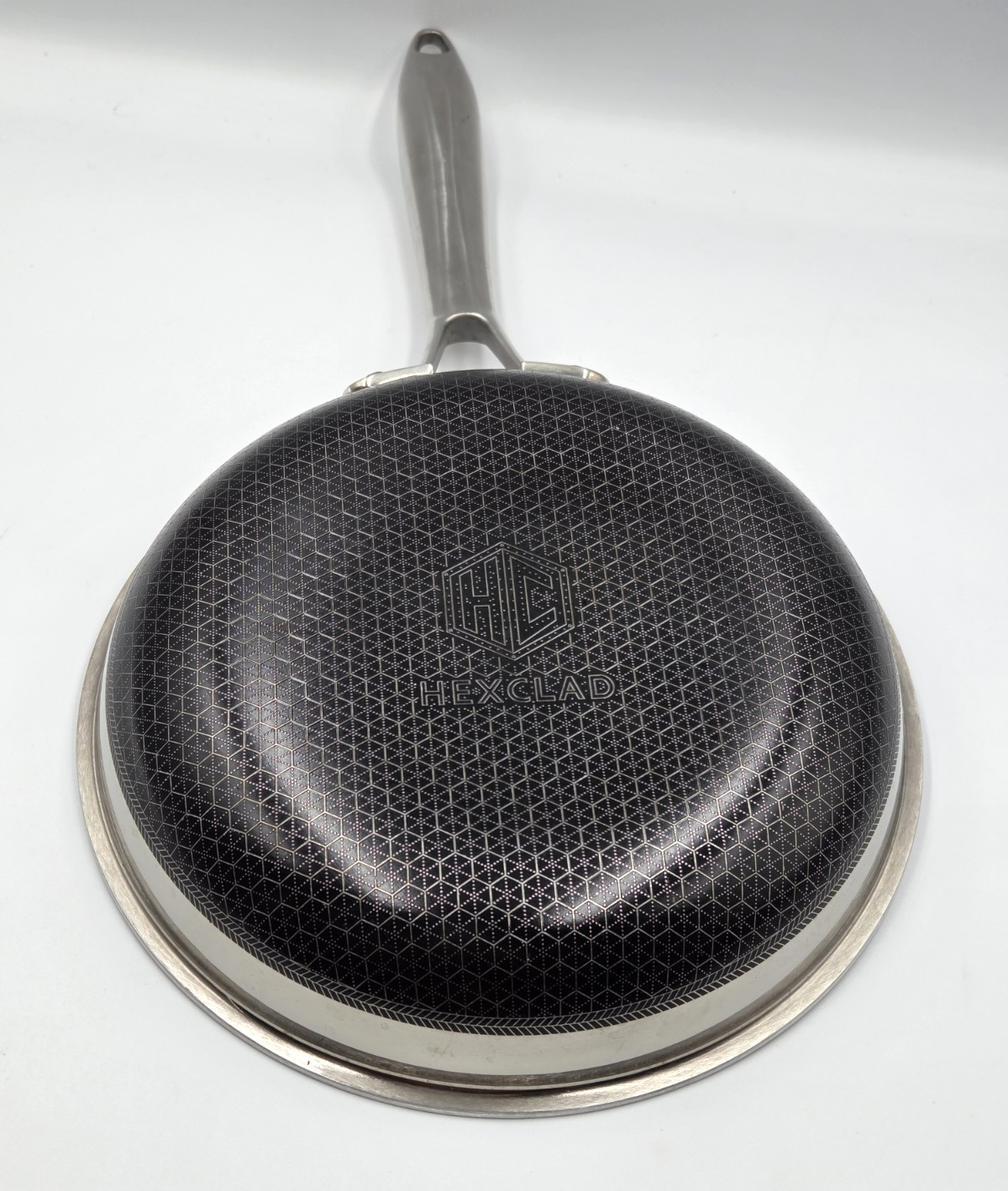 HexClad 8″ FRYING PAN with LID 8-Inch 8 Hybrid Non-Stick – Used Good Condition