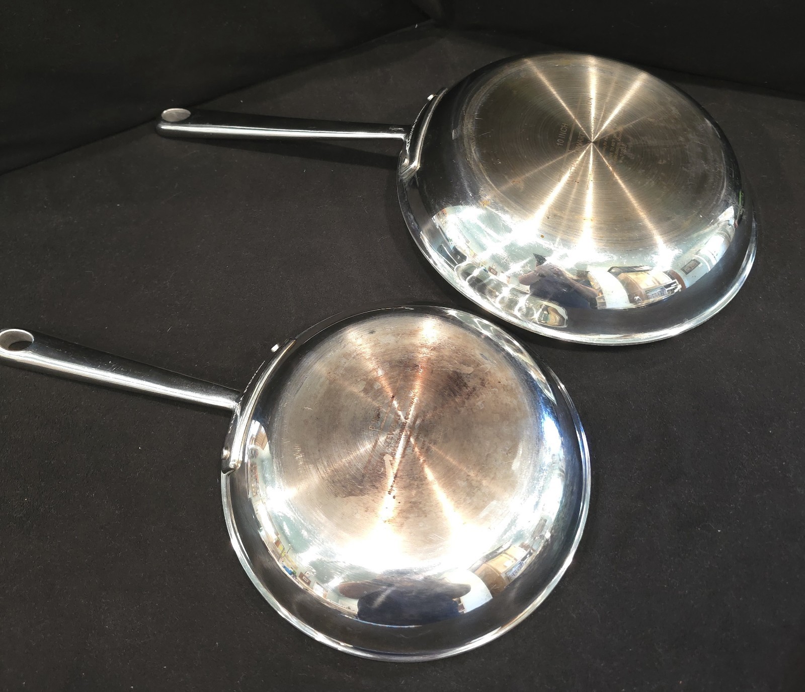 Martha Stewart Professional Series 18/10 Stainless Steel Heavy Duty 10″ & 8″ EUC