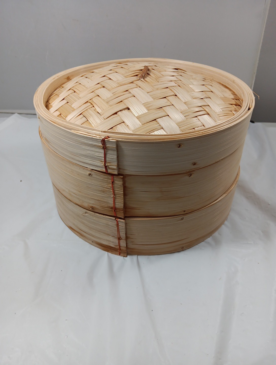 Natural Bamboo Steamer 2 tier 10 Inch