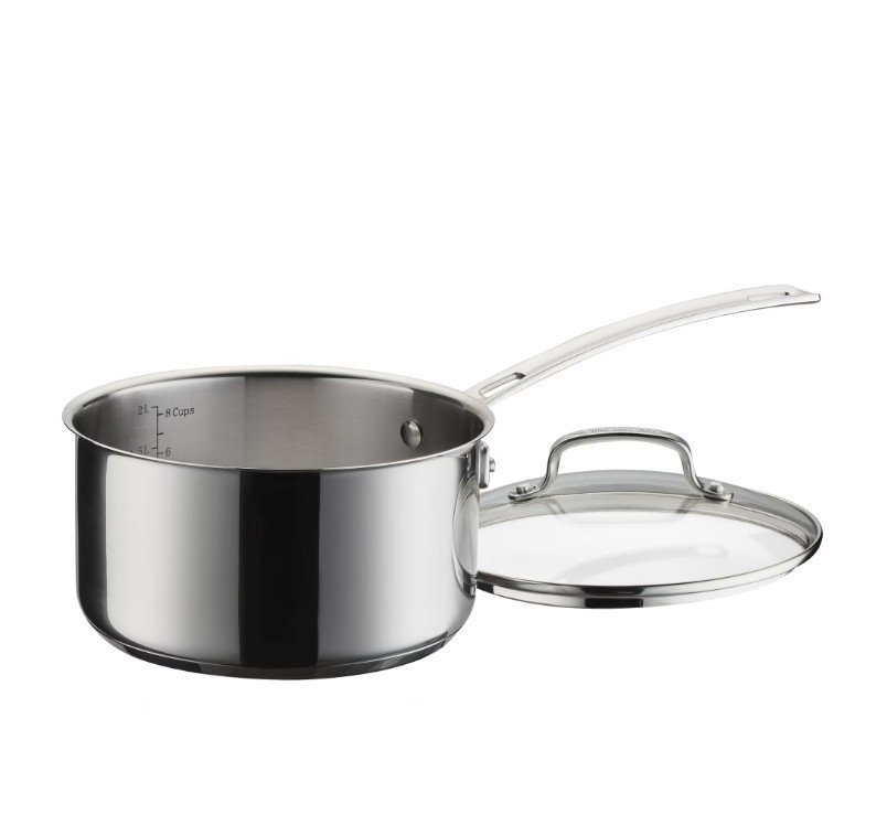 Cuisinart Advantage Pro Series 2.5 Qt Stainless Steel Saucepan with Tempered