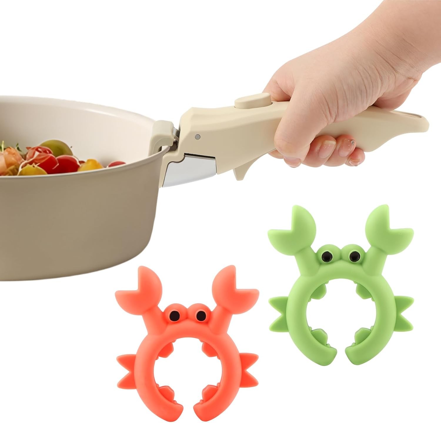 Removable Pot Handle 2pcs Universal Heat-Resistant Replacement for Pans