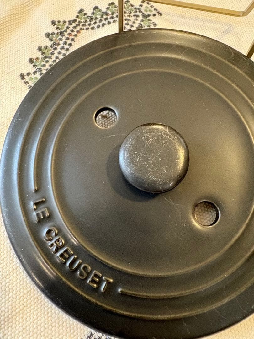 Le Creuset Cocotte Every Rice Pot 18cm Orange Stainless Steel Knob Cast Iron