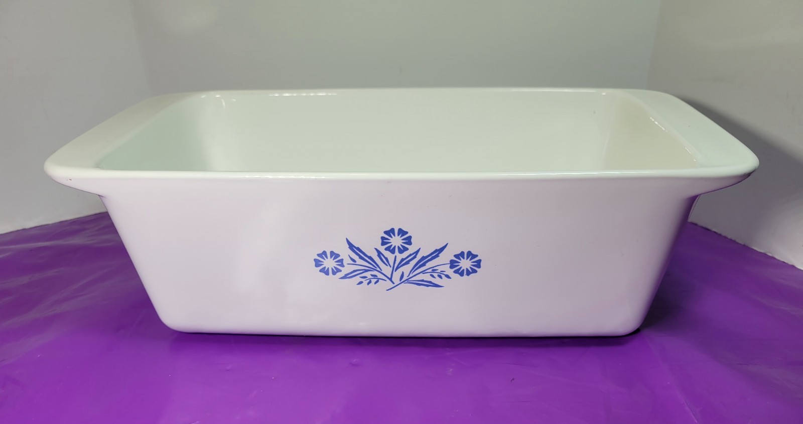 CorningWare Blue Cornflower P-315 B Loaf Pan 2 Quart 9″ x 5″ x 3″ Vintage