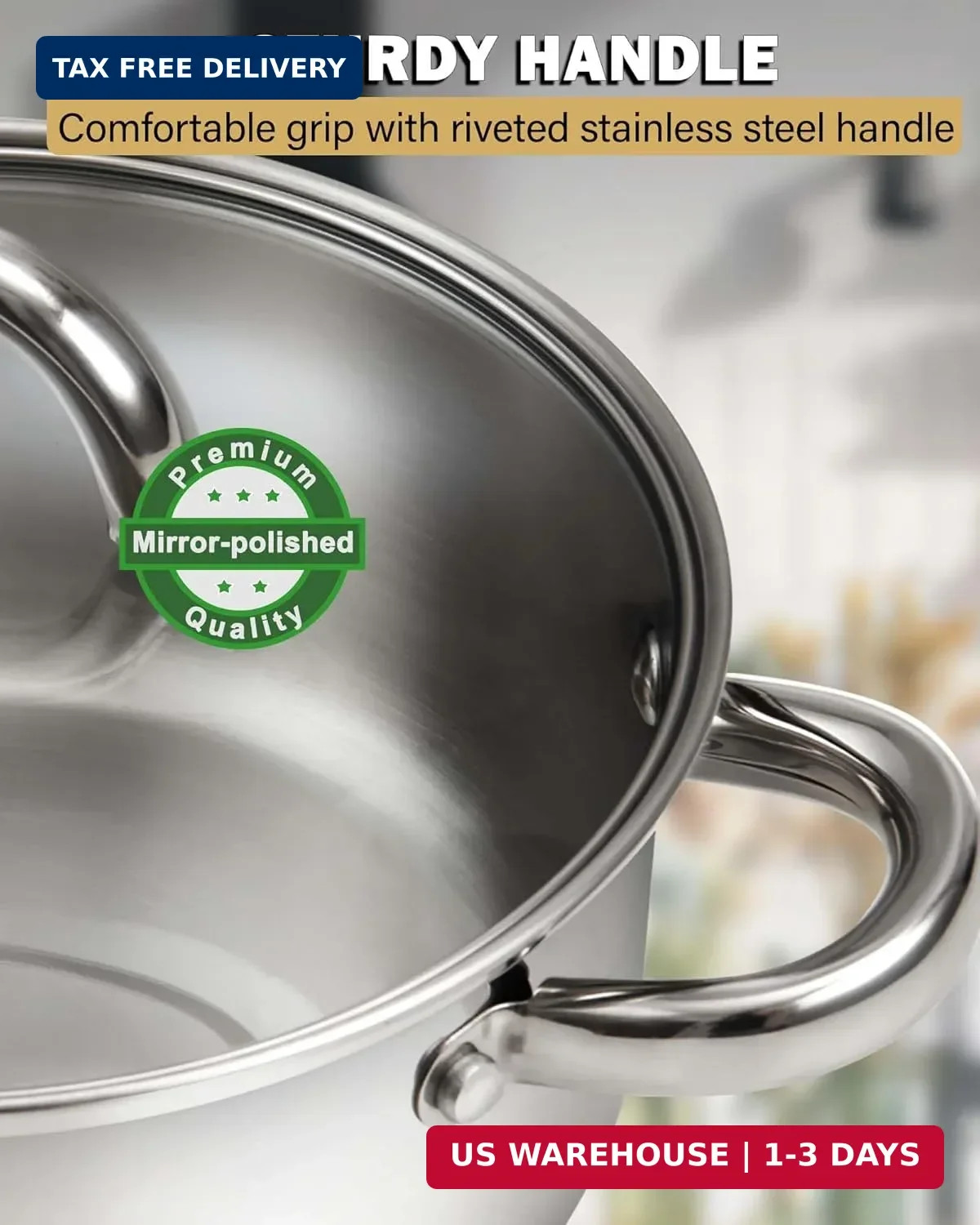 Cook N Home Kitchen Cookware Sets, 12-Piece Basic Stainless Steel Pots and Pans,