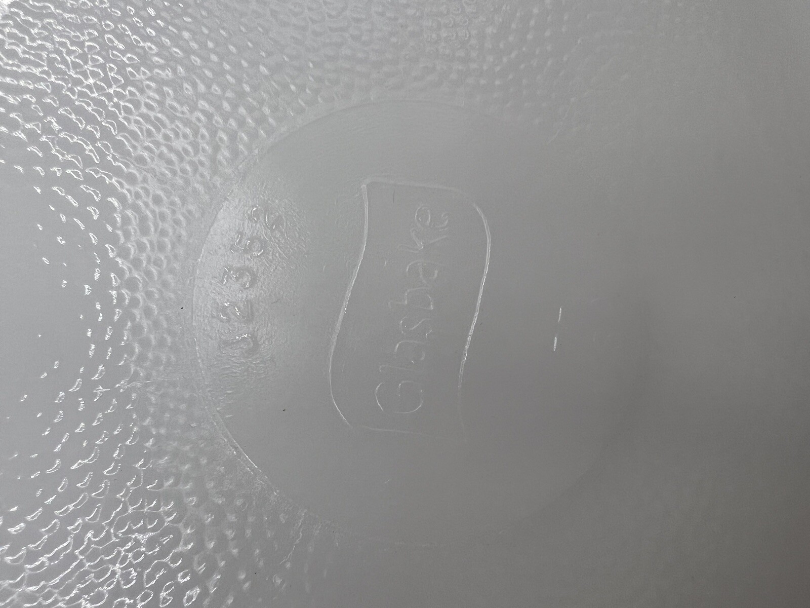 GLASBAKE GREEN DAISY MILK GLASS 10 INCH DIVIDED J2352 CASSEROLE / SERVING DISH