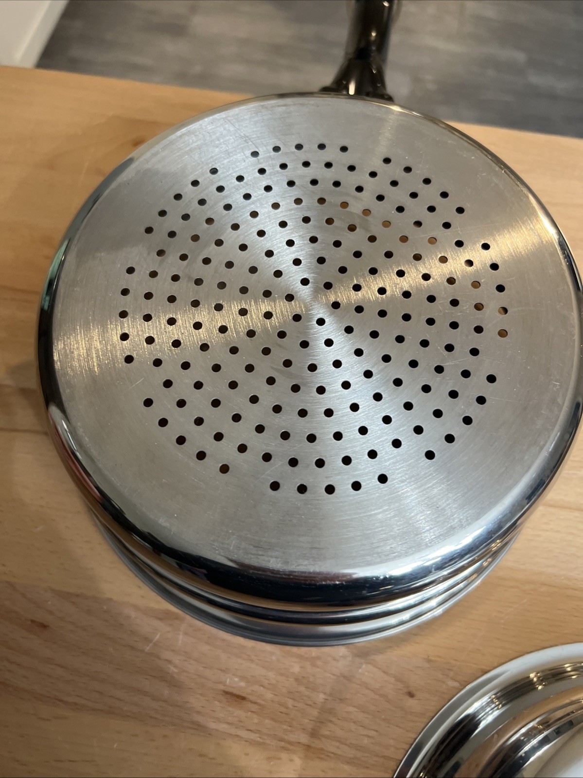 (#46). Saladmaster Insert 2Qt Surgical Stainless Double Boiler Pudding + Steamer