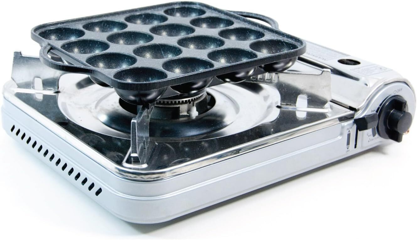 Takoyaki Nonstick Grill Pan Cooking Plate Round Pancake Puffs [Refurbished]