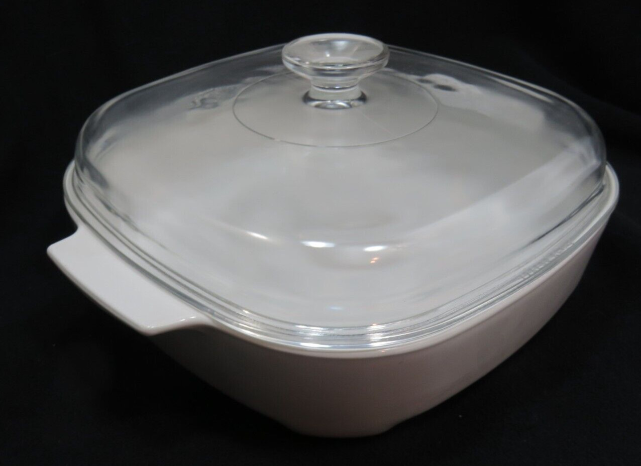 Vintage Corning Ware 2 Quart Microwave Browning Dish with Lid MW-A-19