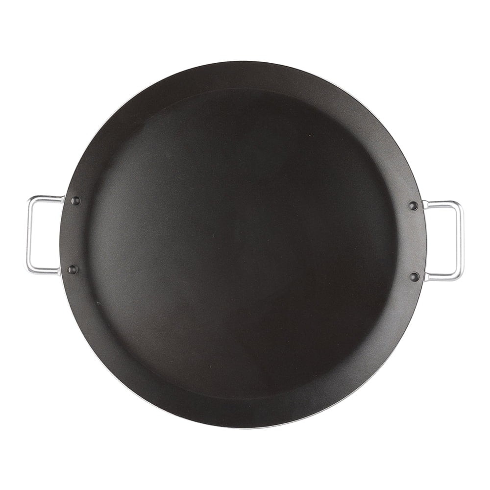 13.5 in Round Oven Safe Aluminum Grill Pan Rapid Heating Versatile Cooking