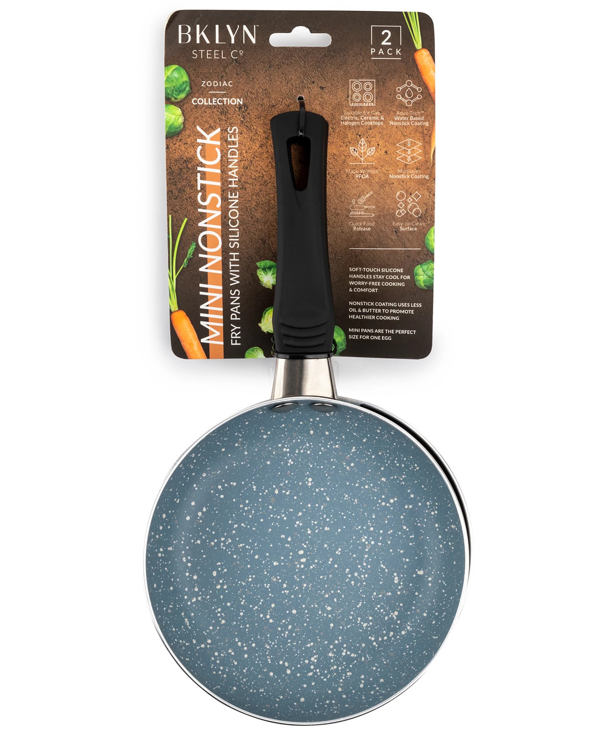 Brooklyn Steel Co. Zodiac Nonstick Mini Fry Pans, Cookware Set of 2