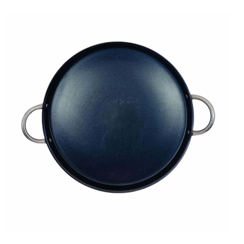 16” Stainless Steel Flat Comal Griddle – Round Non-Stick Grill & Frying Pan