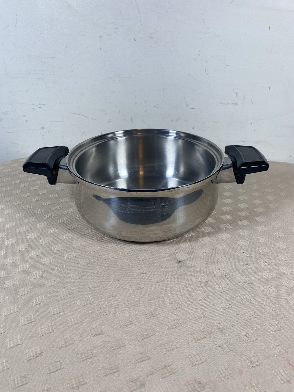 Royal Queen 5-Ply Multi Core Stainless Steel 8″ Skillet Sauce Pan 1 Qt USA