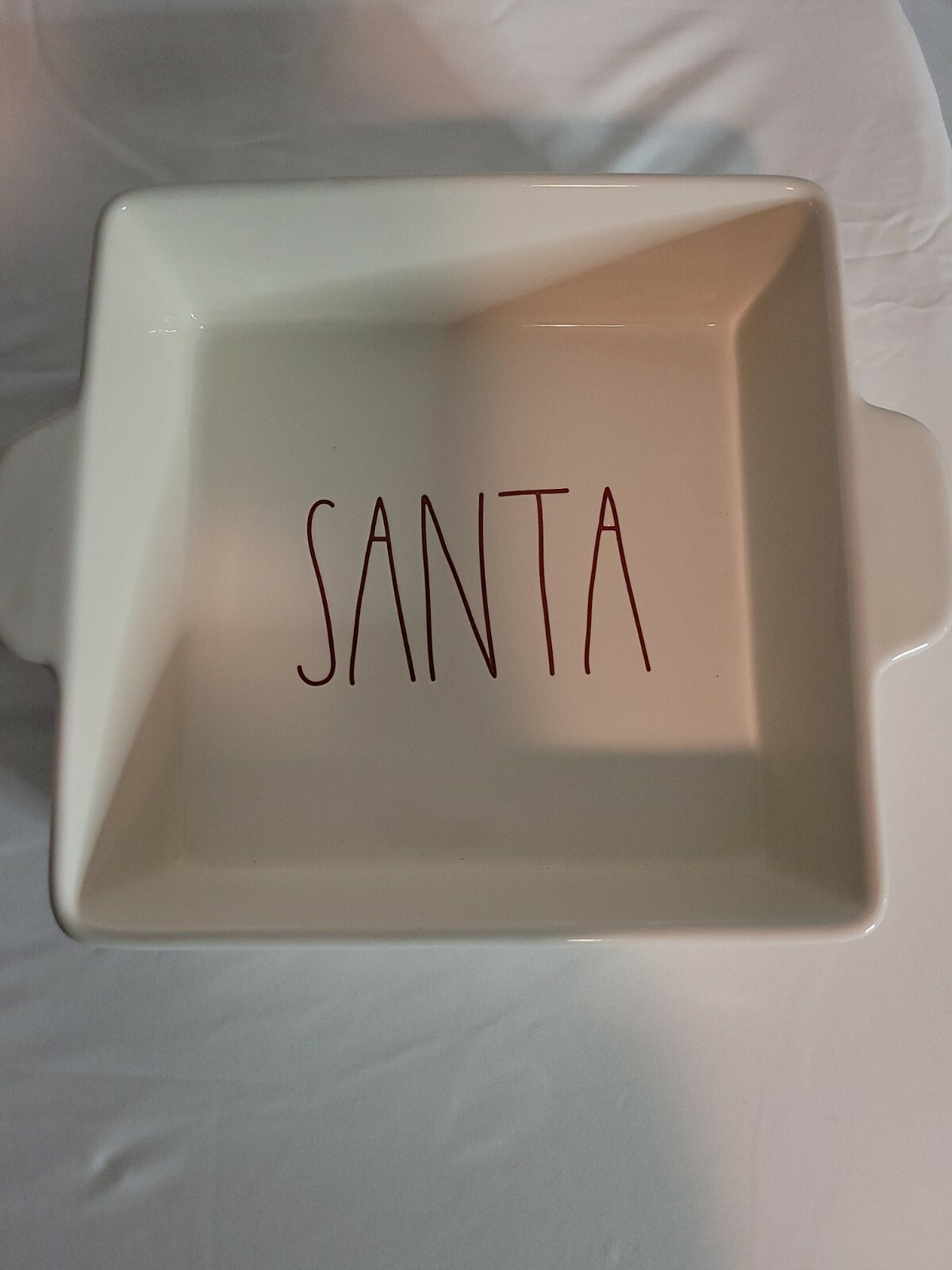 Rae Dunn Santa Square Baking Dish 9×9
