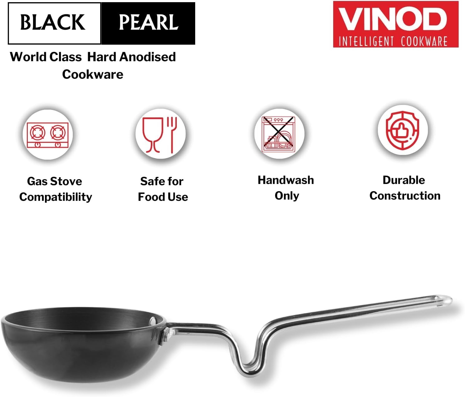 Tadka Pan – 3.25mm Thick – Hard Anodized Large
