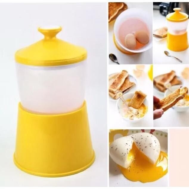 Half Boiled Egg Maker Malaysian Recipe Original Made in Malaysia Yellow Color