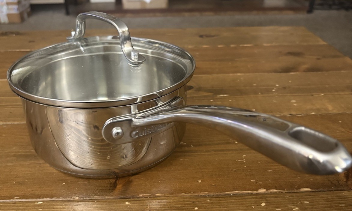 Cuisinart – 1.5 Quart Sauce Pan W/Lid Stainless Steel # 8319-16 Brand New!