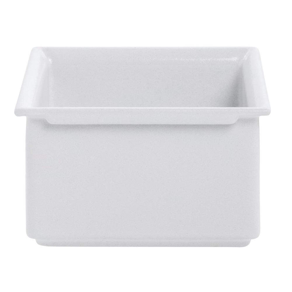Bugambilia Fit Perfect 1/6 Size White Aluminum Food Pan – 6 3/4″L x 6 1/5″W x 3