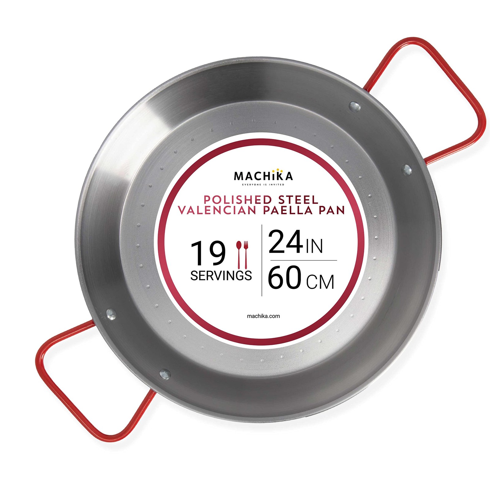 Machika Carbon Steel Paella Pan For Outdoors Camping 19 24 In P-20000-I