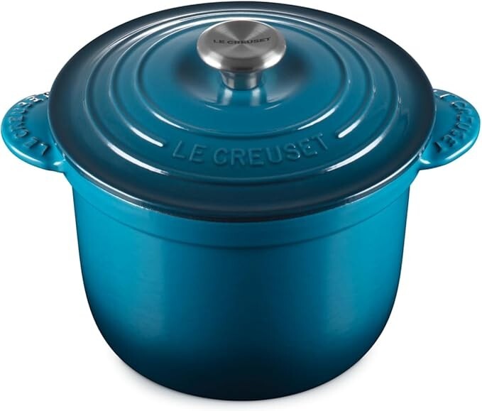 Le Creuset Cocotte Every 20 Rice Pot 20cm 2.8L Cast Iron Deep Teal Japan NEW