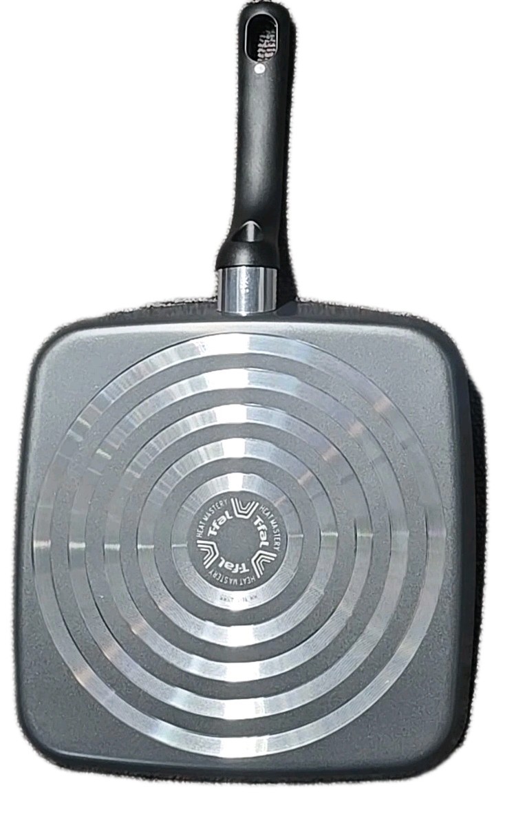 T-FAL ~ GRAY ~ 10.25″ Square Griddle ~ Non-Stick ~ Thermo-Spot ~ Oven Safe