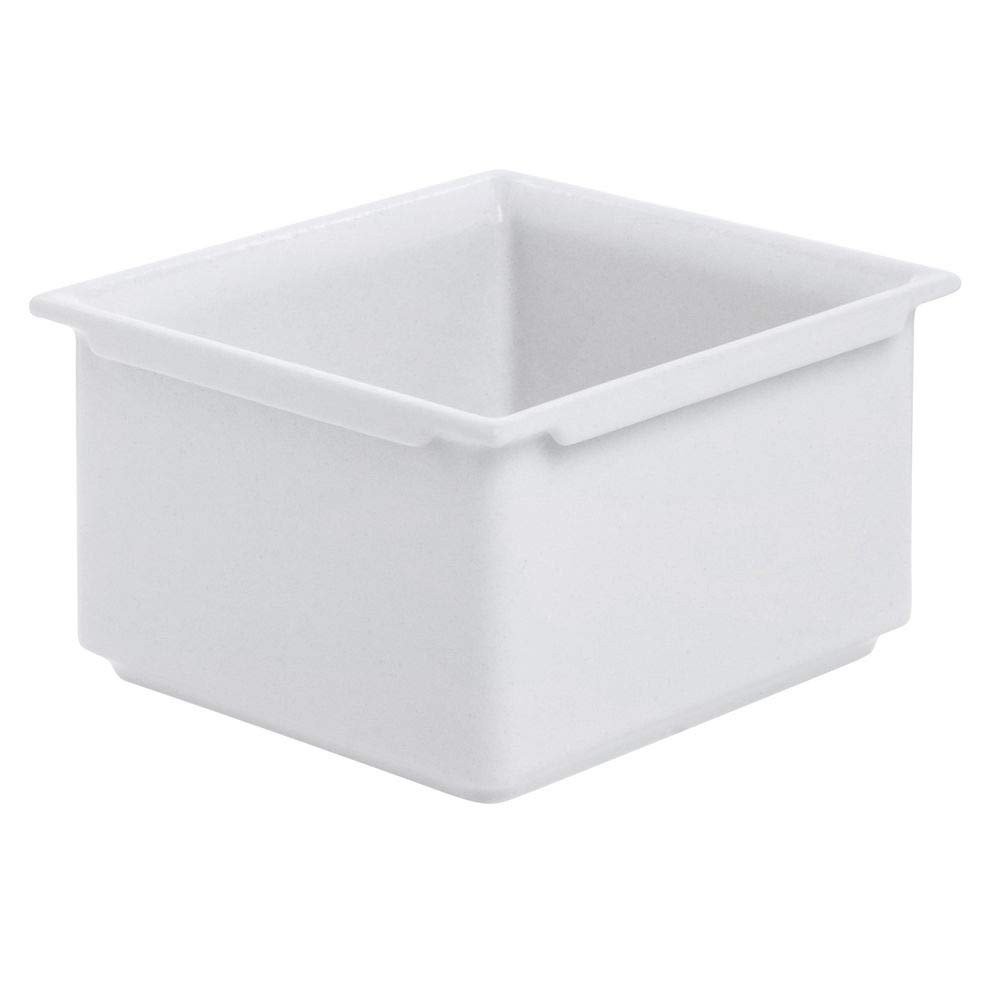 Bugambilia Fit Perfect 1/6 Size White Aluminum Food Pan – 6 3/4″L x 6 1/5″W x 3