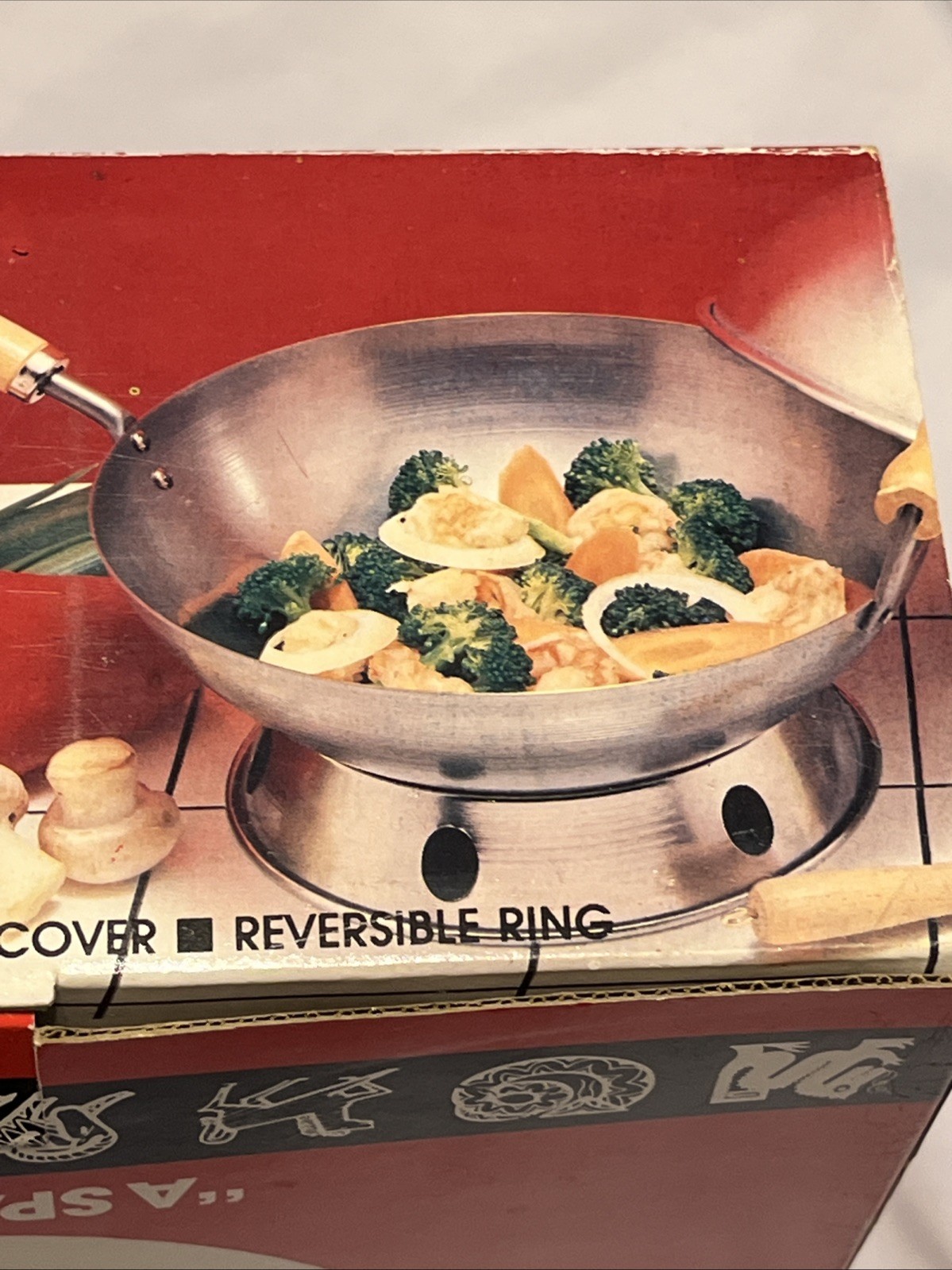 NEW Wok For Two In Box Rowoco Vintage 1986 7 Piece Set