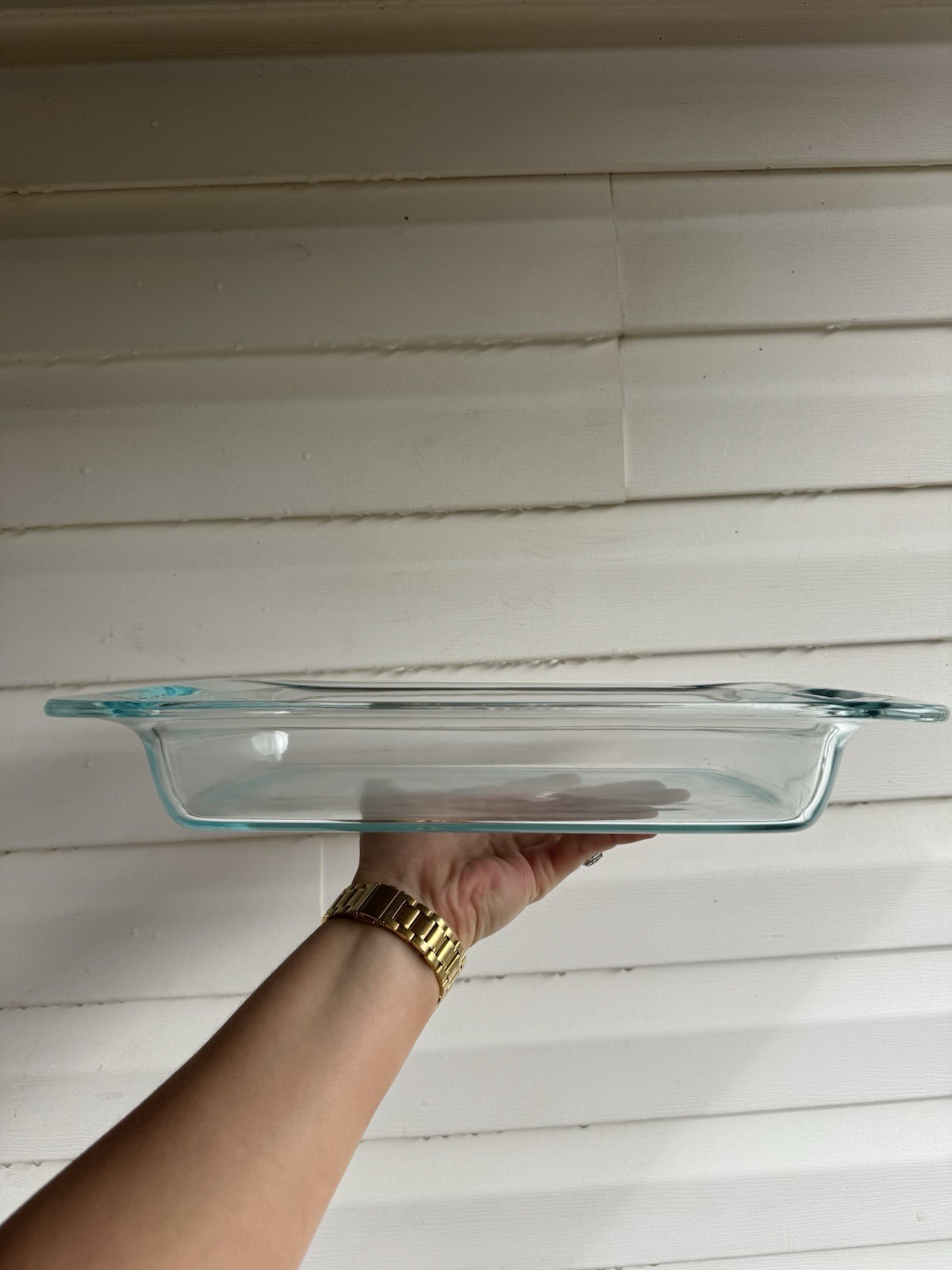 USA Vintage Pyrex 3 Quart 9 x 13 Clear Glass Baking Dish Casserole Handle C233