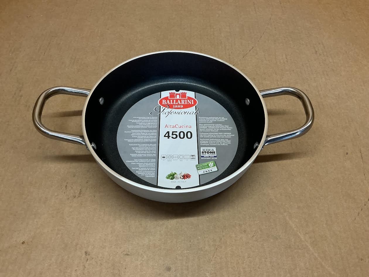 Ballarini Professionale 4500 Aluminum Nonstick Braiser Without Lid, 9.5-inch