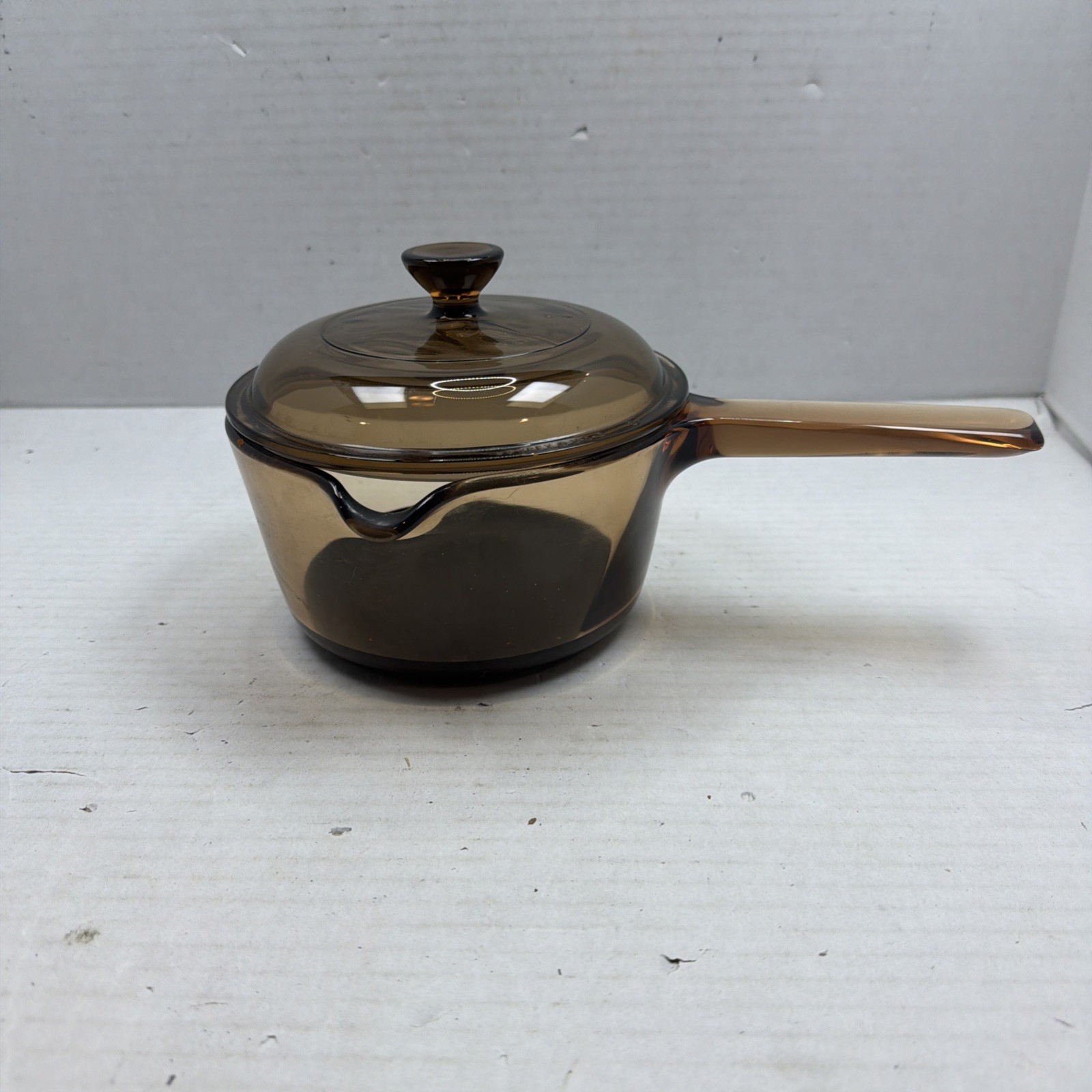 Visions By Corning Amber 1 Qt Saucepan With Lid V-1-C