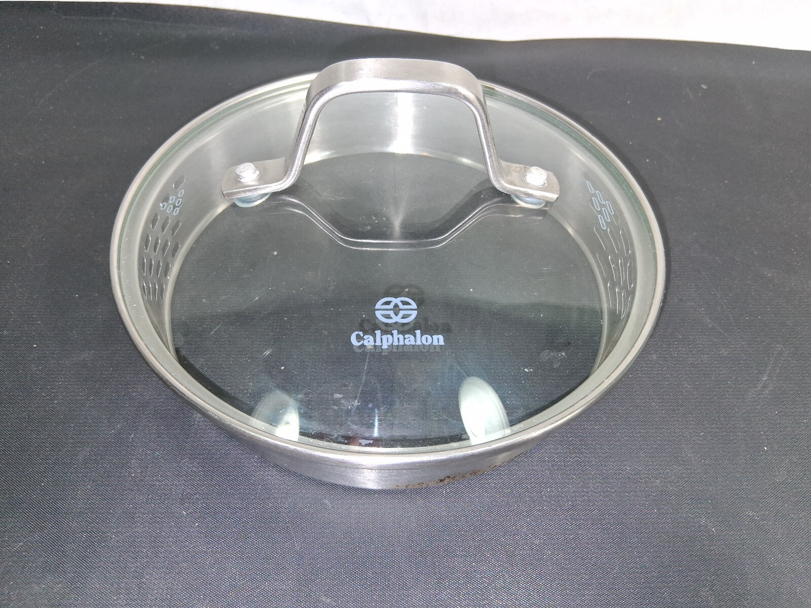 Calphalon Steamer Lid Stainless Steel Glass Replacement 6 3/8″ Inside 7″ Outside