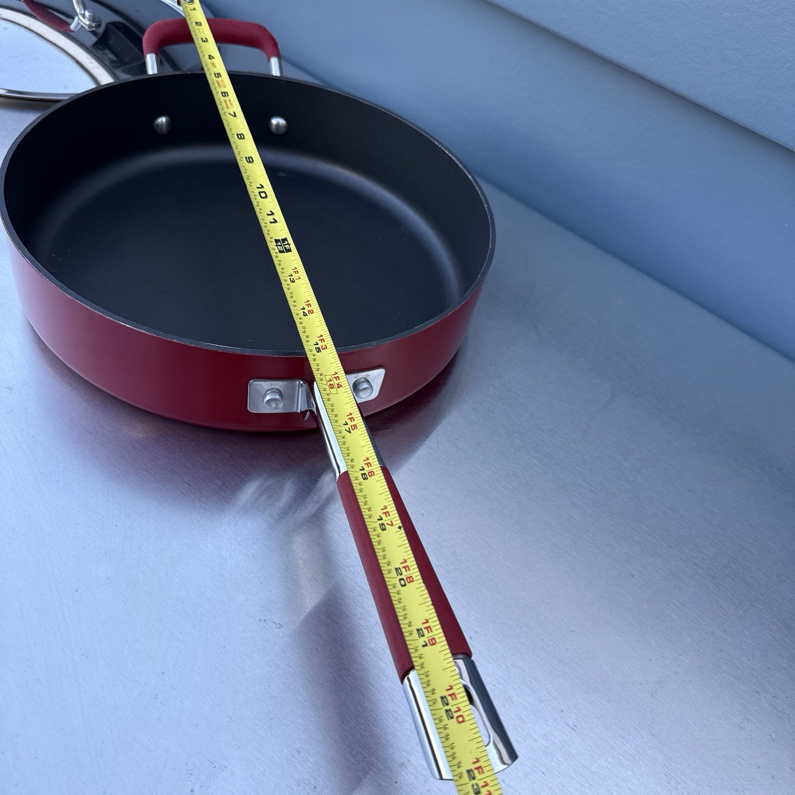 KitchenAid Hard Base Saute Pan 12” Balanced Heat Distribution T Q03 READ*