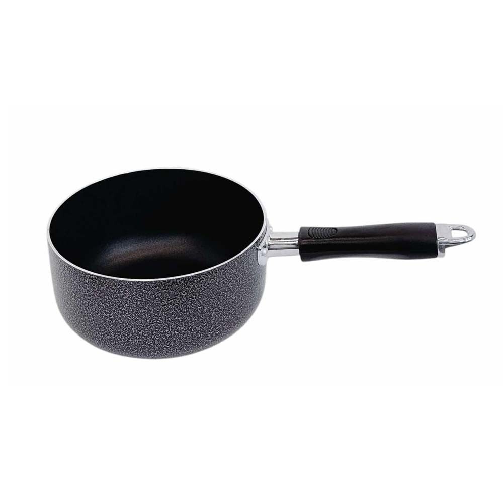 7″ (18CM) Nonstick Sauce Pan with Lid, 2QT Cooking Pot, Ergonomic Plastic Handle
