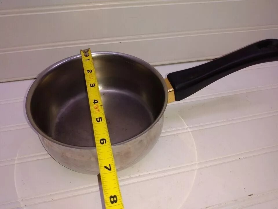 Megaware Stainless 1 Qt Saucepan Butter Warmer Milk Cheese Gravy Pot & Lid