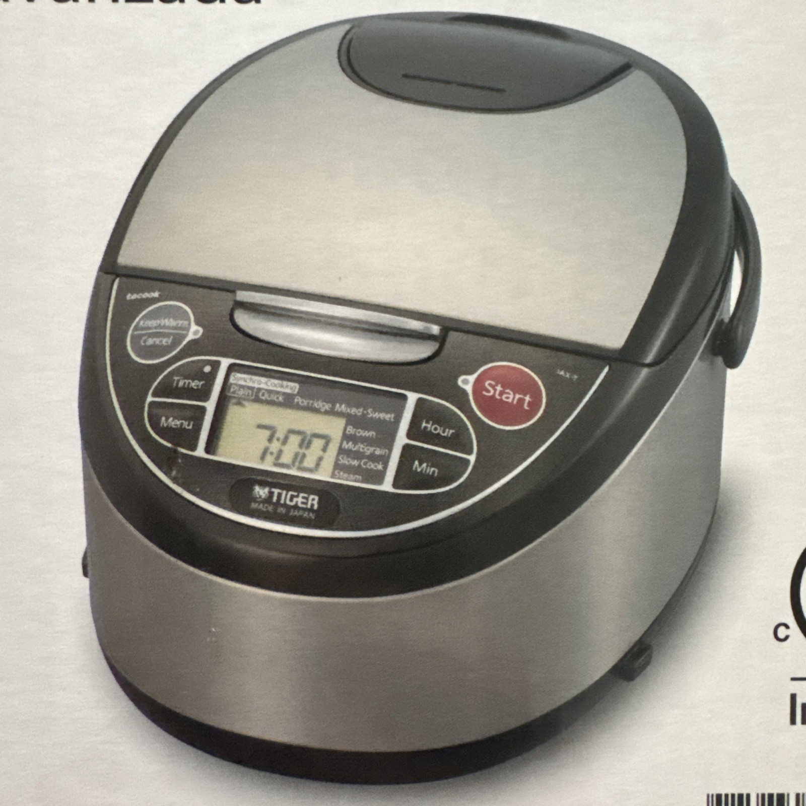 Tiger JAX-T10U-K 5.5-Cup Rice Cooker, Food Steamer Slow Cook (FREE SHIPPING!)