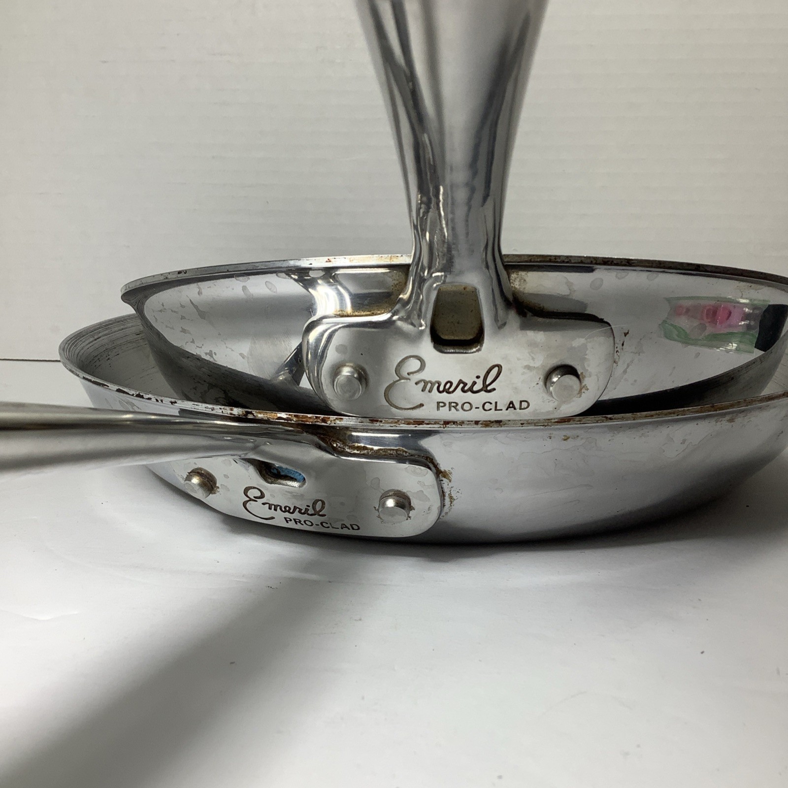 Emeril Pro-Clad Tri-Ply Stainless Steel 8in 10in Fry Pan Saute Omelet Skillet