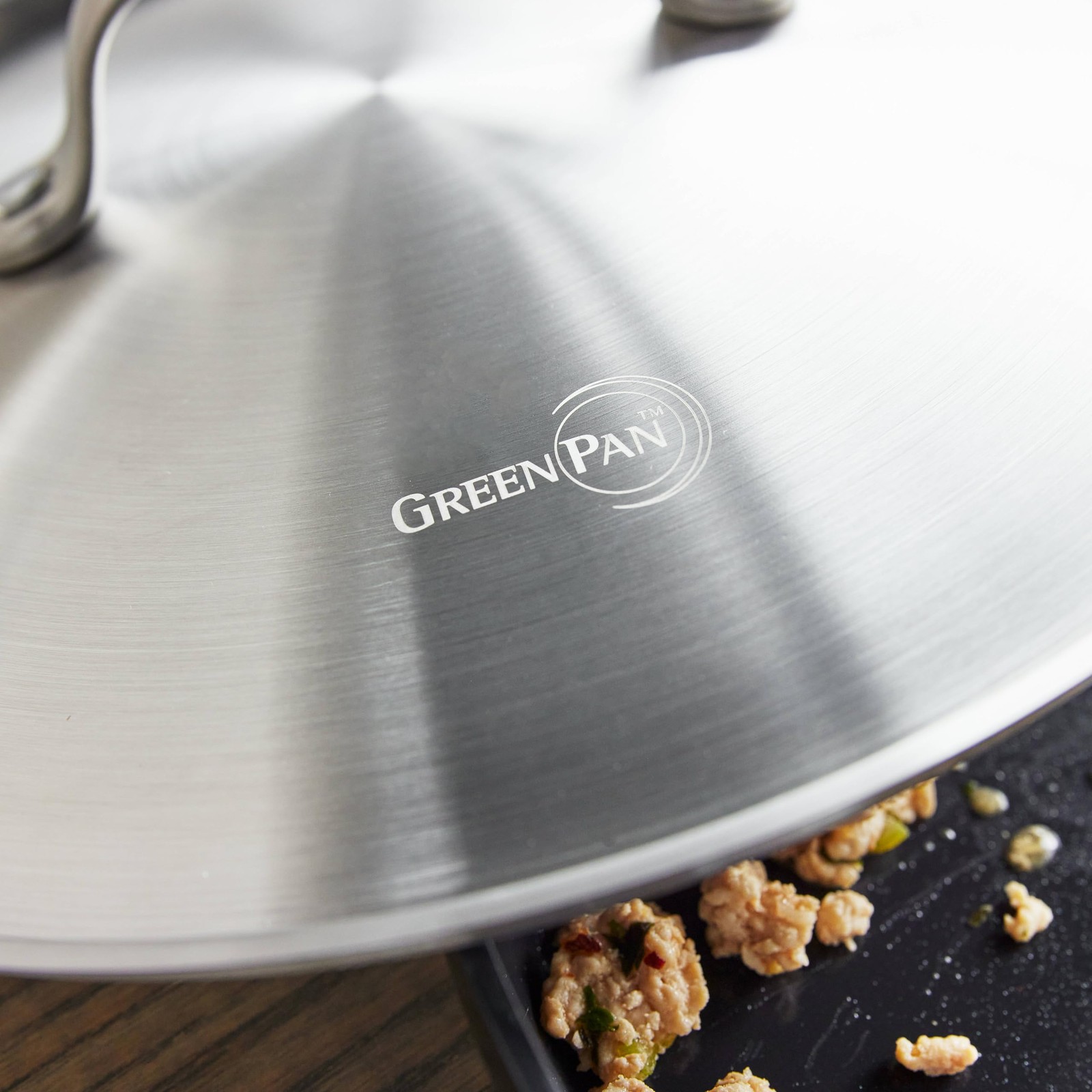 GreenPan Craft Noire 4.5QT Saute Pan with Lid and Helper Handles, Non-Toxic—