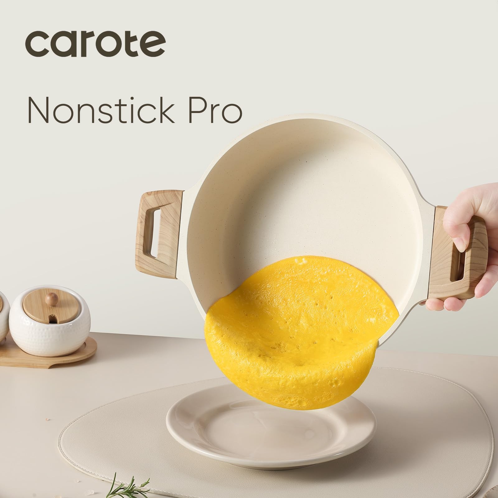 Nonstick Stock Pot with Lid Soup Pot, 4 Quart with Lid, Casserole Super Easy …