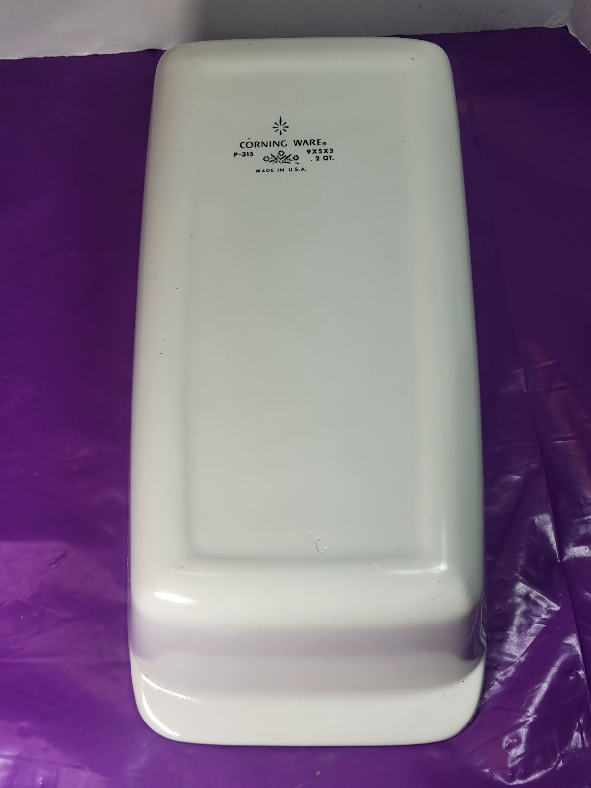 CorningWare Blue Cornflower P-315 B Loaf Pan 2 Quart 9″ x 5″ x 3″ Vintage