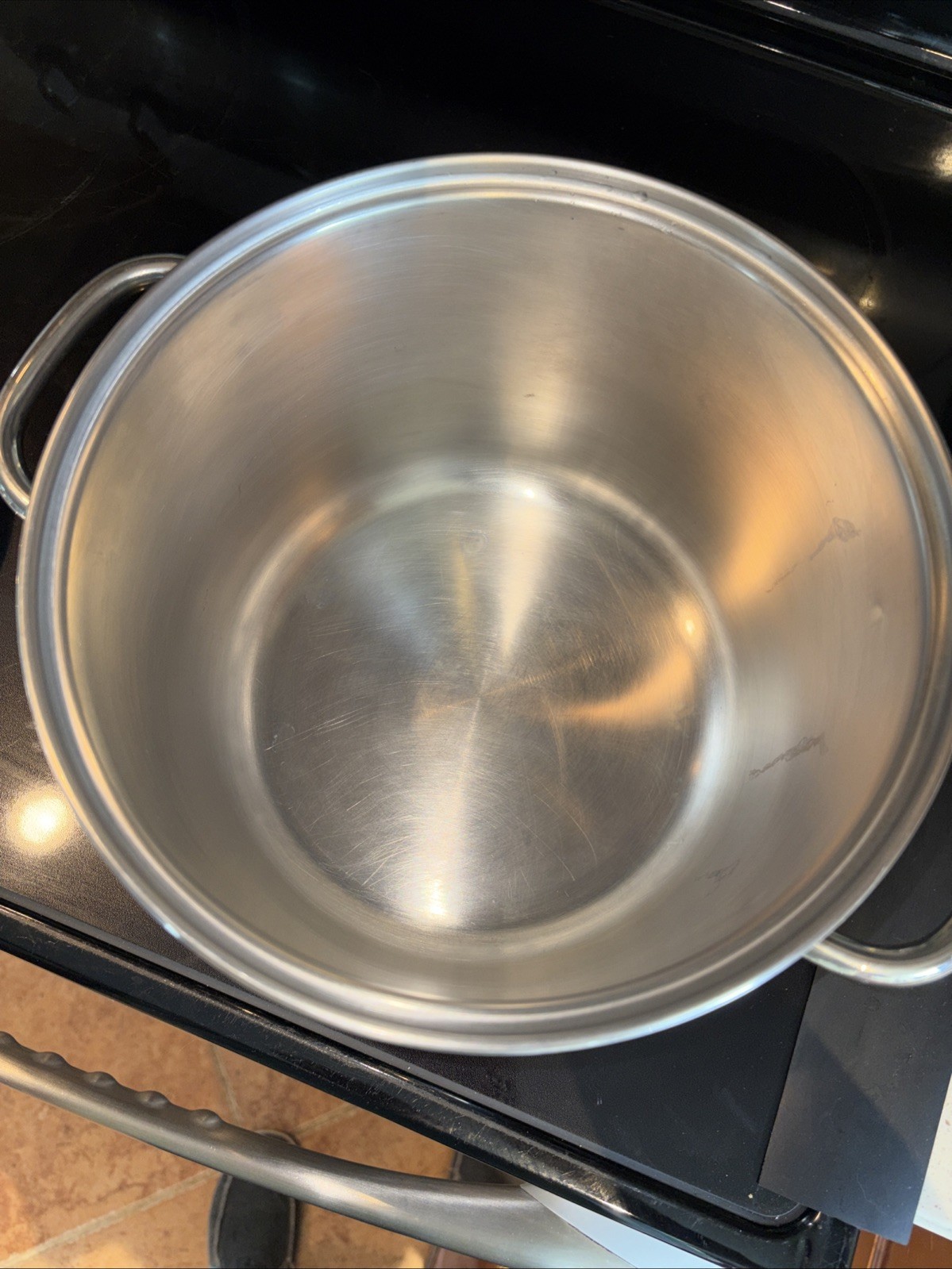 Barazzoni 6 Qt Stock Pot Stainless Steel Made In Italy