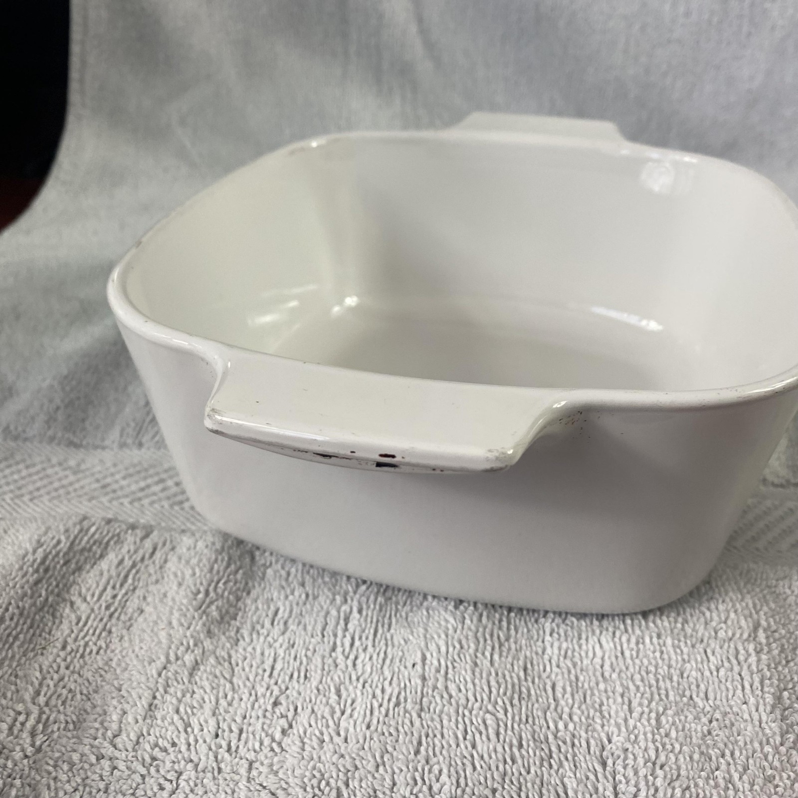 Vintage CorningWare Cornflower Blue Casserole Dish 1.5 Qt A-1 1/2-B White USA