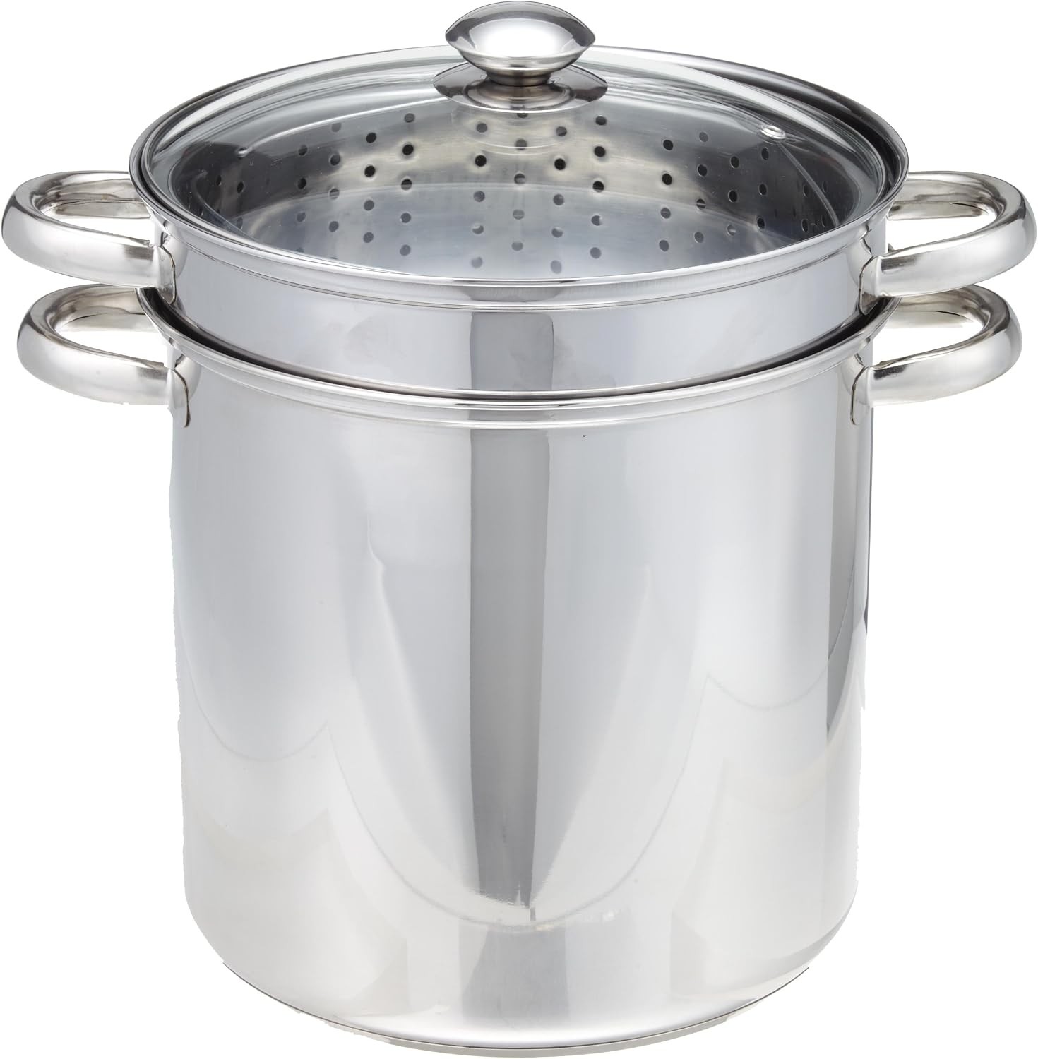 4 Piece 18/10 Stainless Steel Multi-Cookware Set With Encapsulated Base 12 Qt