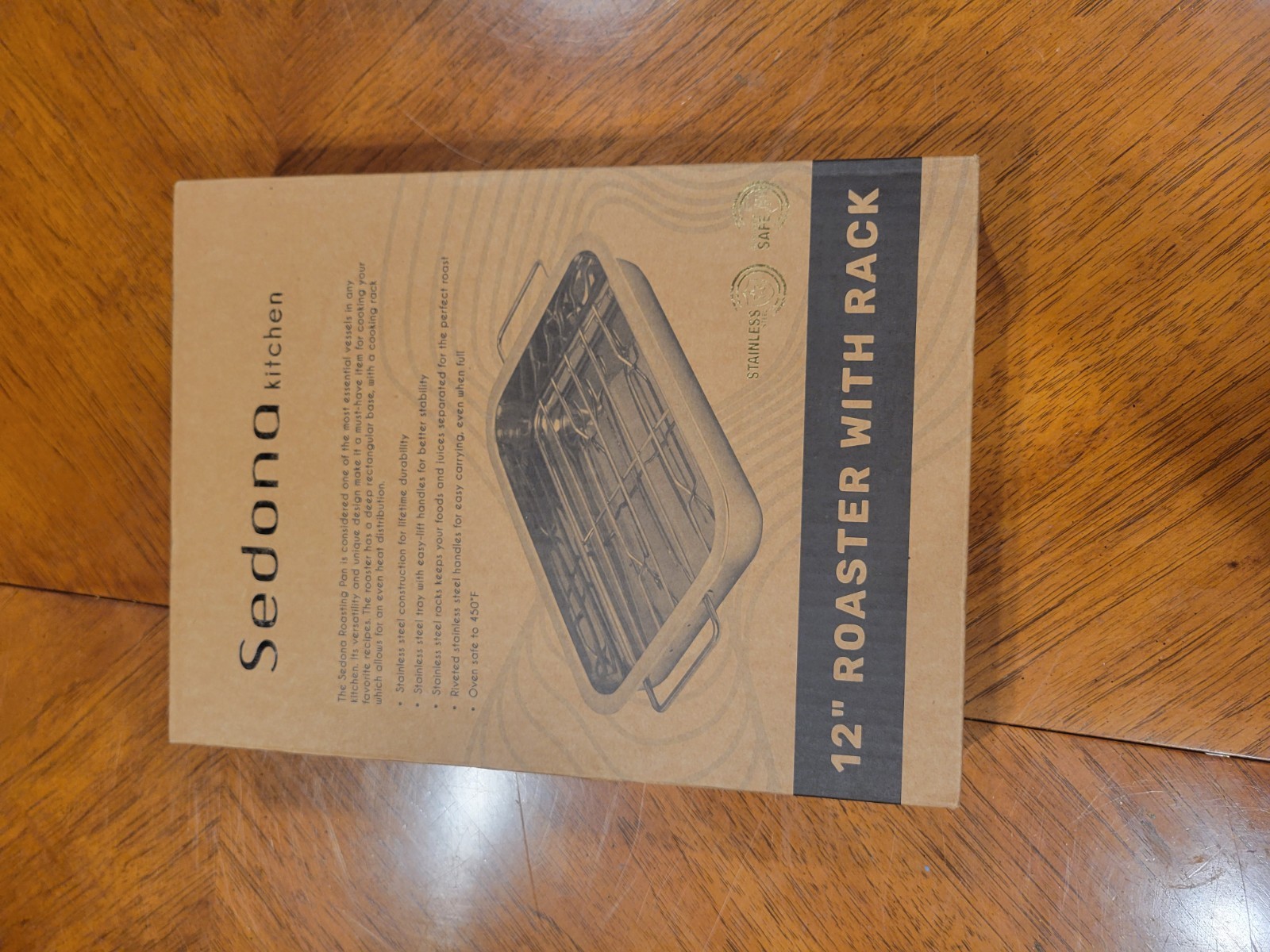 Sedona 12 In Roaster with Rack New In The Box Never Used