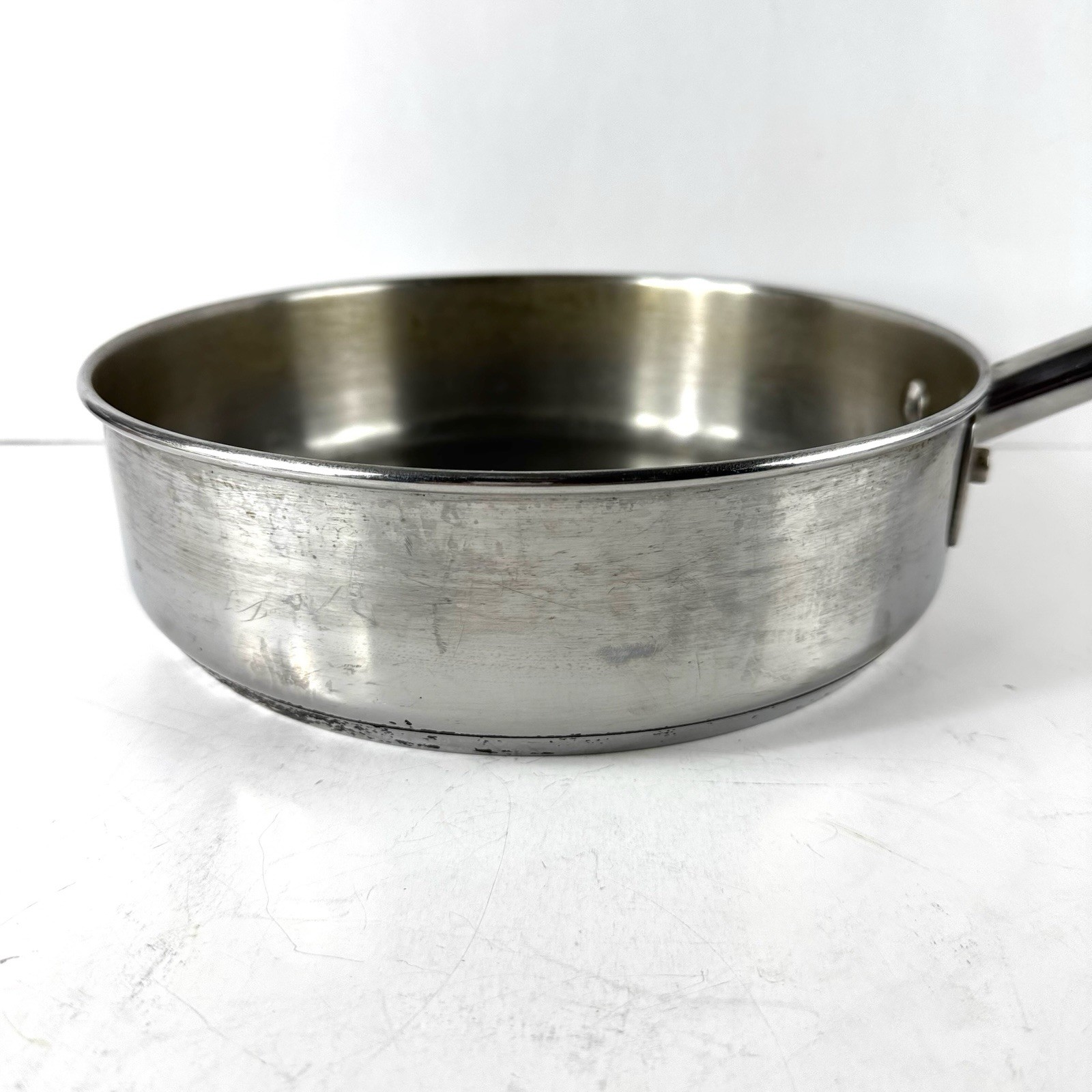 Anolon Sauté Pan 10 Inch Stainless Steel 3 QT 2.8 L Q14T Impact Bonded Even Heat