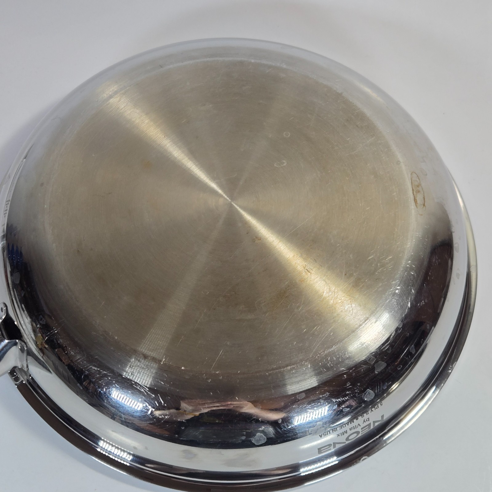 Neova By Vita Mix 10 Inch Skillet/Frying Pan w/ Lid 5 Ply Stainless Steel USA