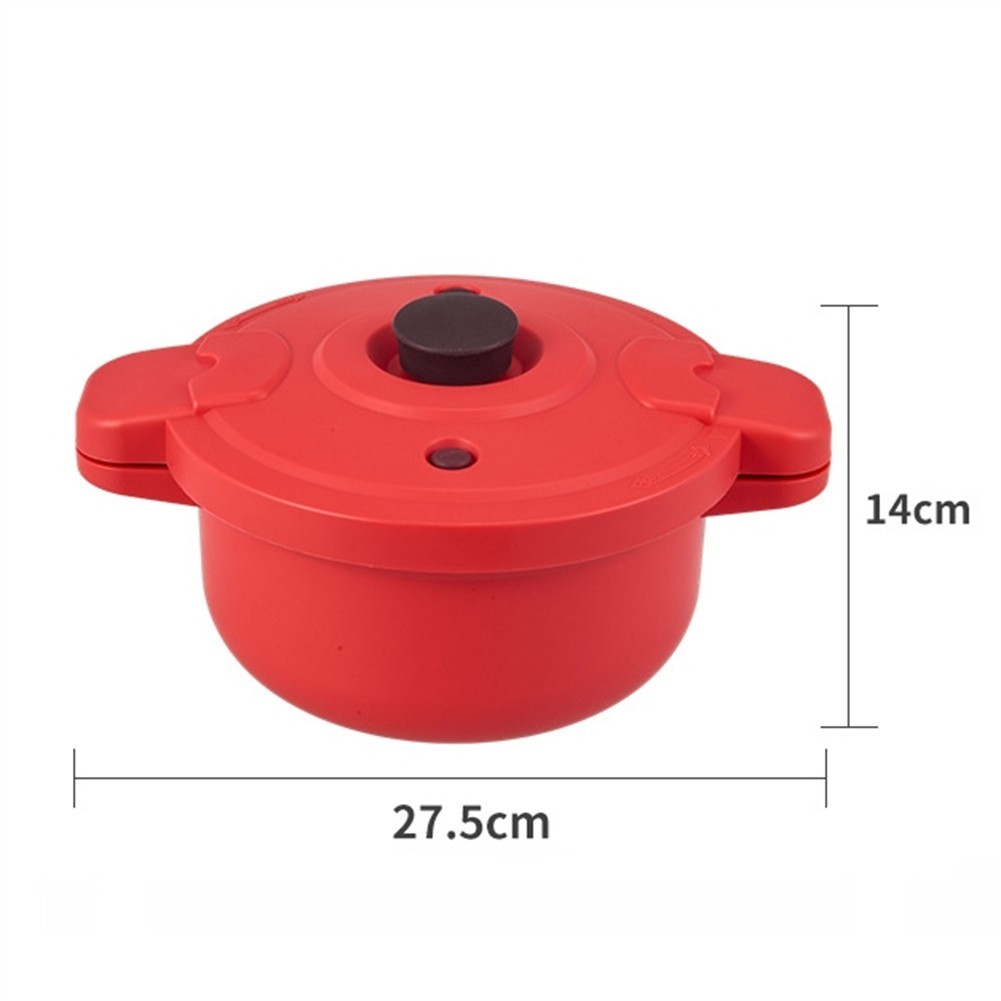 Microwave Pressure Cooker Compact Pot for Easy Steaming Rice Pasta Vegetables