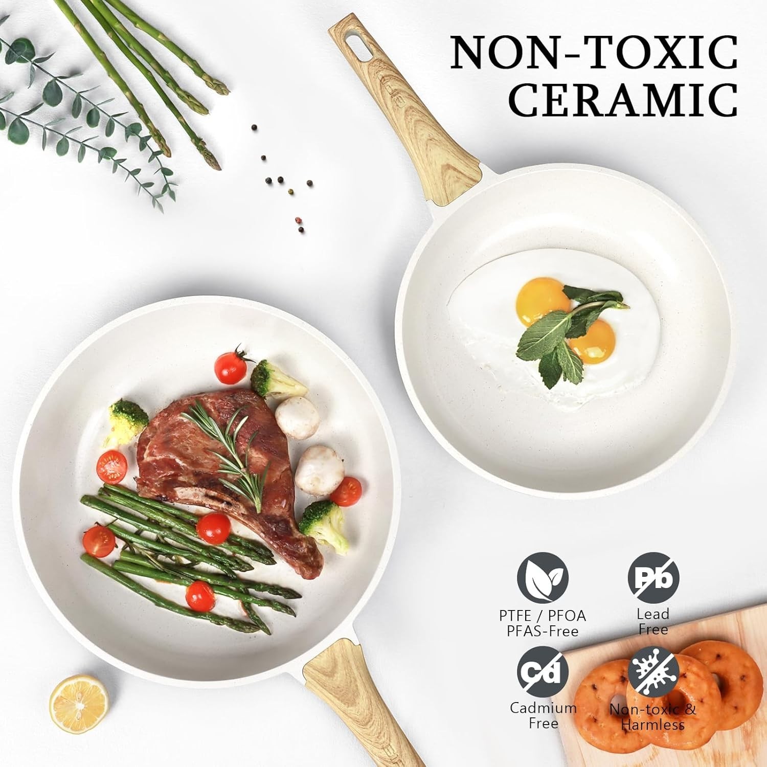 12 Inch Nonstick Induction-Compatible Chef Pan – Eco-Friendly Cooking Essential